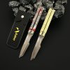 Valorant Weapon Recon Red Camo Butterfly Knife 21cm Game Peripheral Meta Balisong Uncut Blade Weapon Model 2 - Valorant Merch
